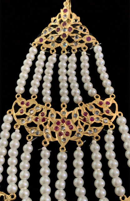 DJHR4 Nisa jhoomar in ruby   ( SHIPS IN 4 WEEKS  )