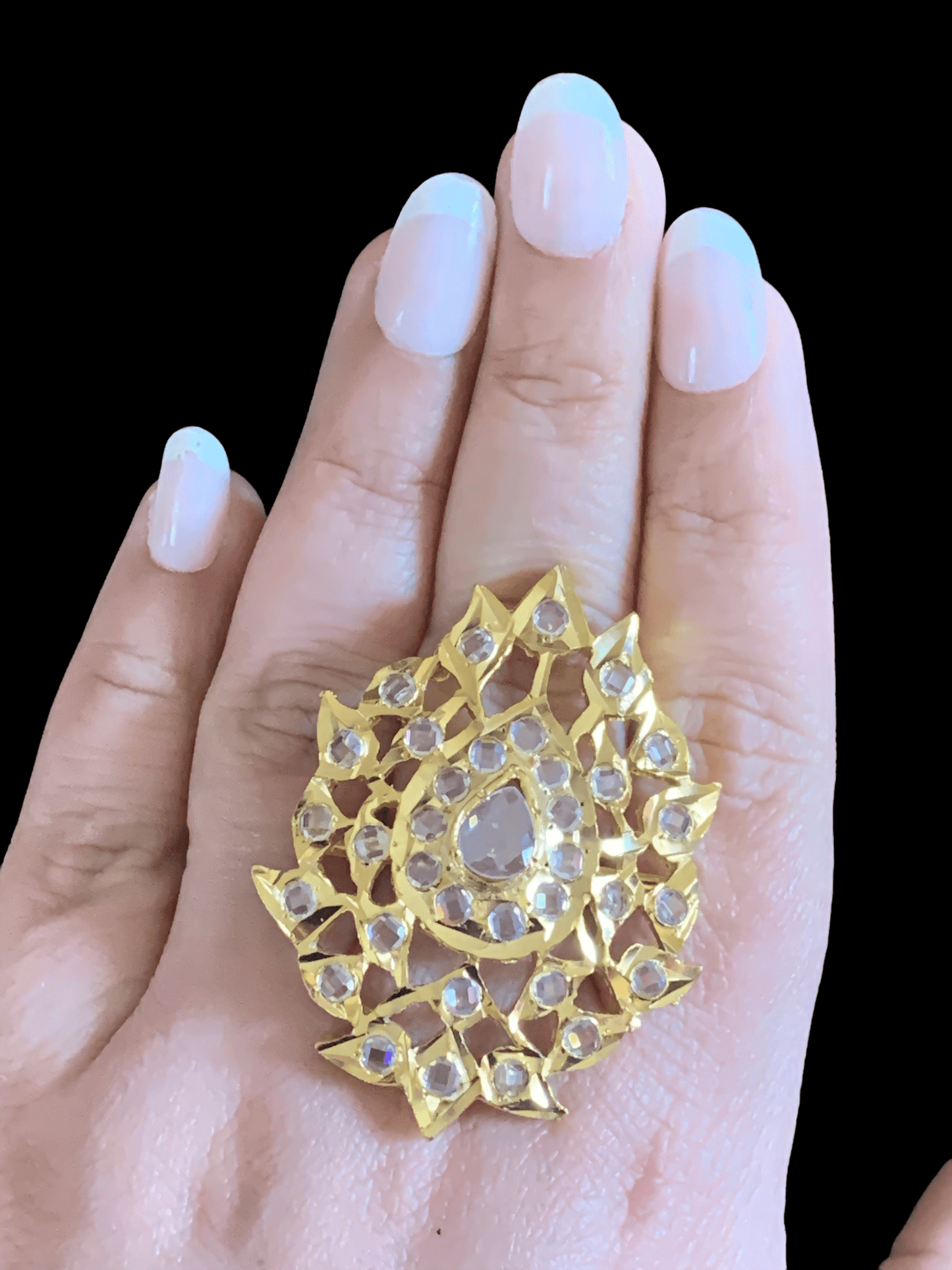 DJR68 Naaz Hyderabadi statement  ring ( READY TO SHIP)