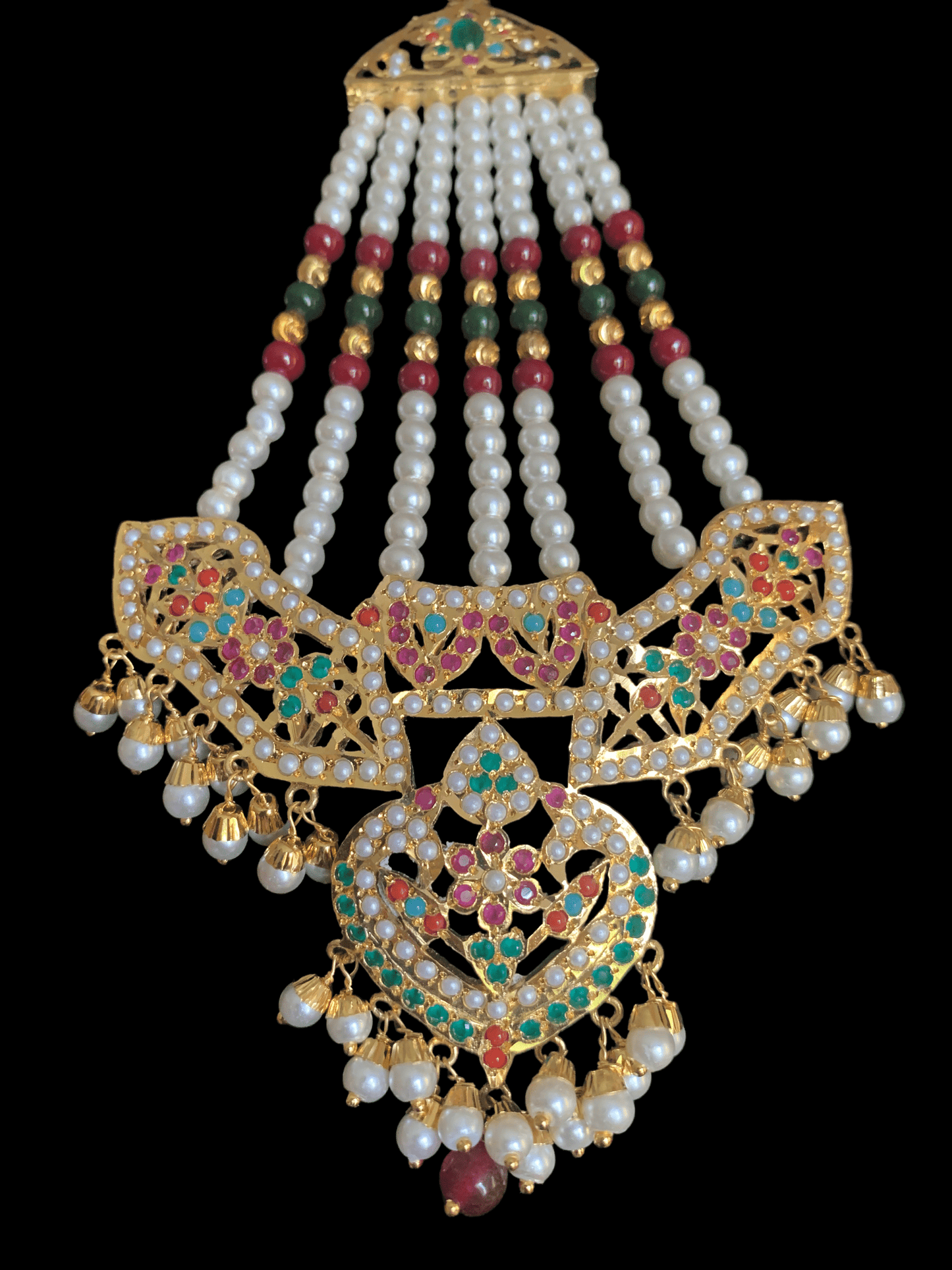 DJHR35  ASMITA jhoomar in Navratan   ( READY TO SHIP)