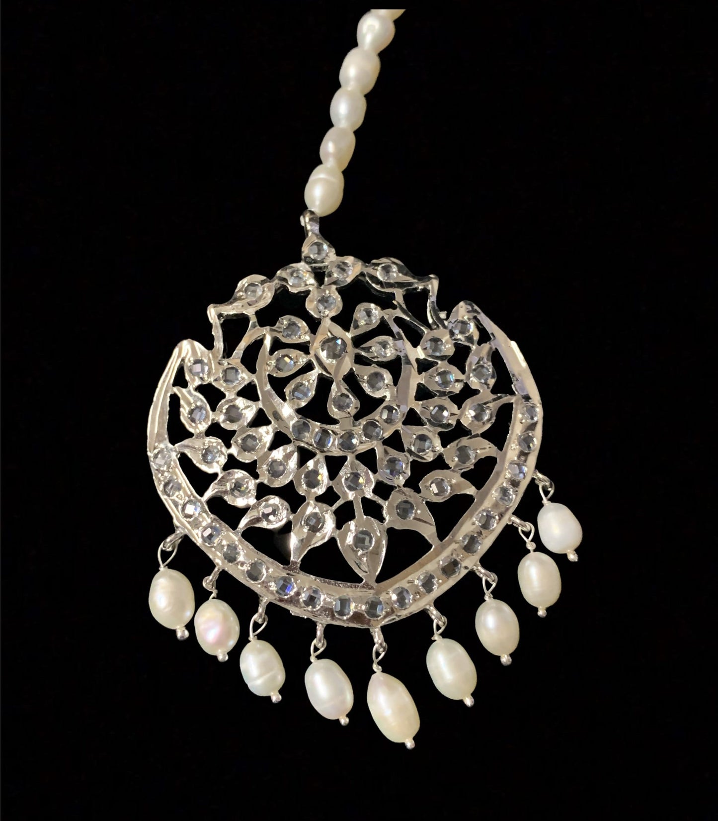 DJTK185 Shana tika / tikka In fresh water pearls pearls ( SHIPS IN 3 WEEKS )