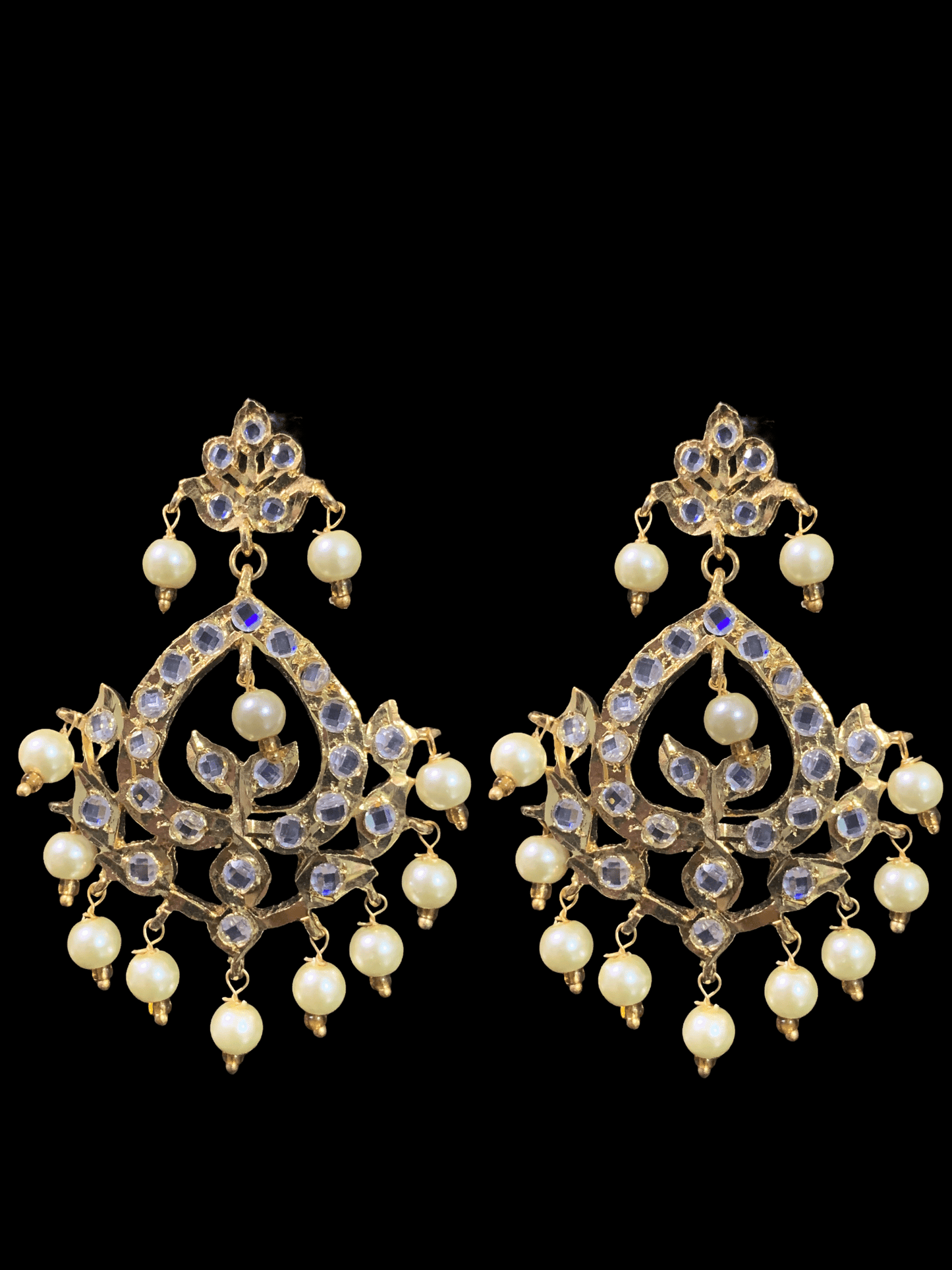 C171  Noor choker set in golden pearls ( READY TO SHIP )