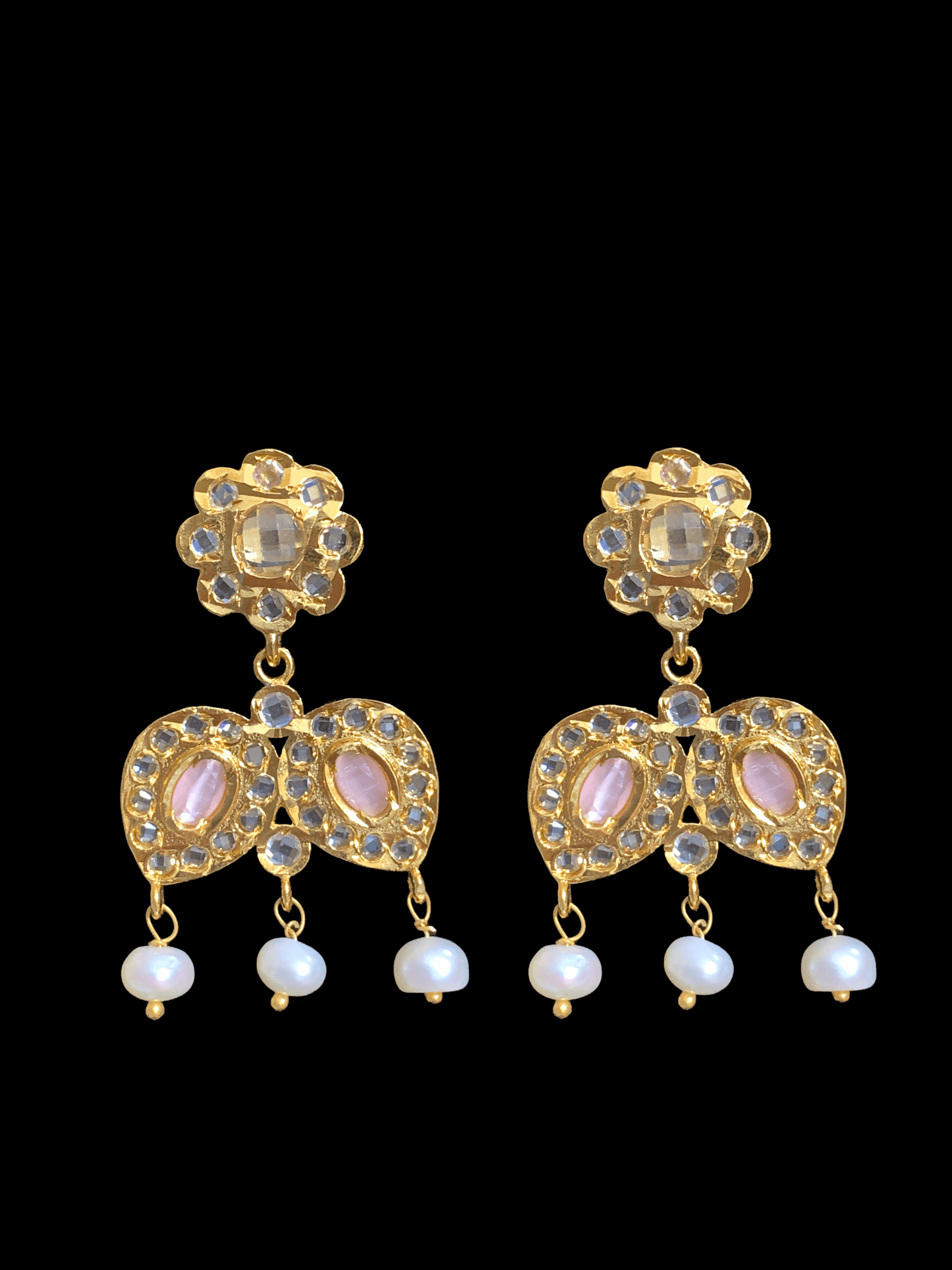LN24 Sharnaz fresh water pearl necklace   In pink  ( READY TO SHIP)