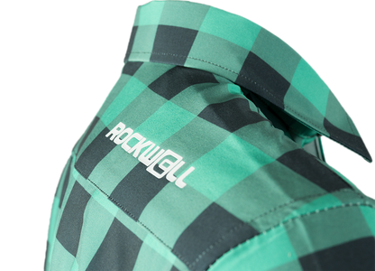 The Titan - Black/Green Plaid Long Sleeve