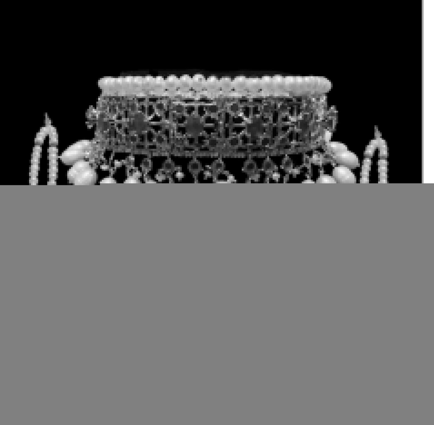 BR7 Insia bridal jadavi lacha satlada set in ruby with fresh water pearls  , READY TO SHIP