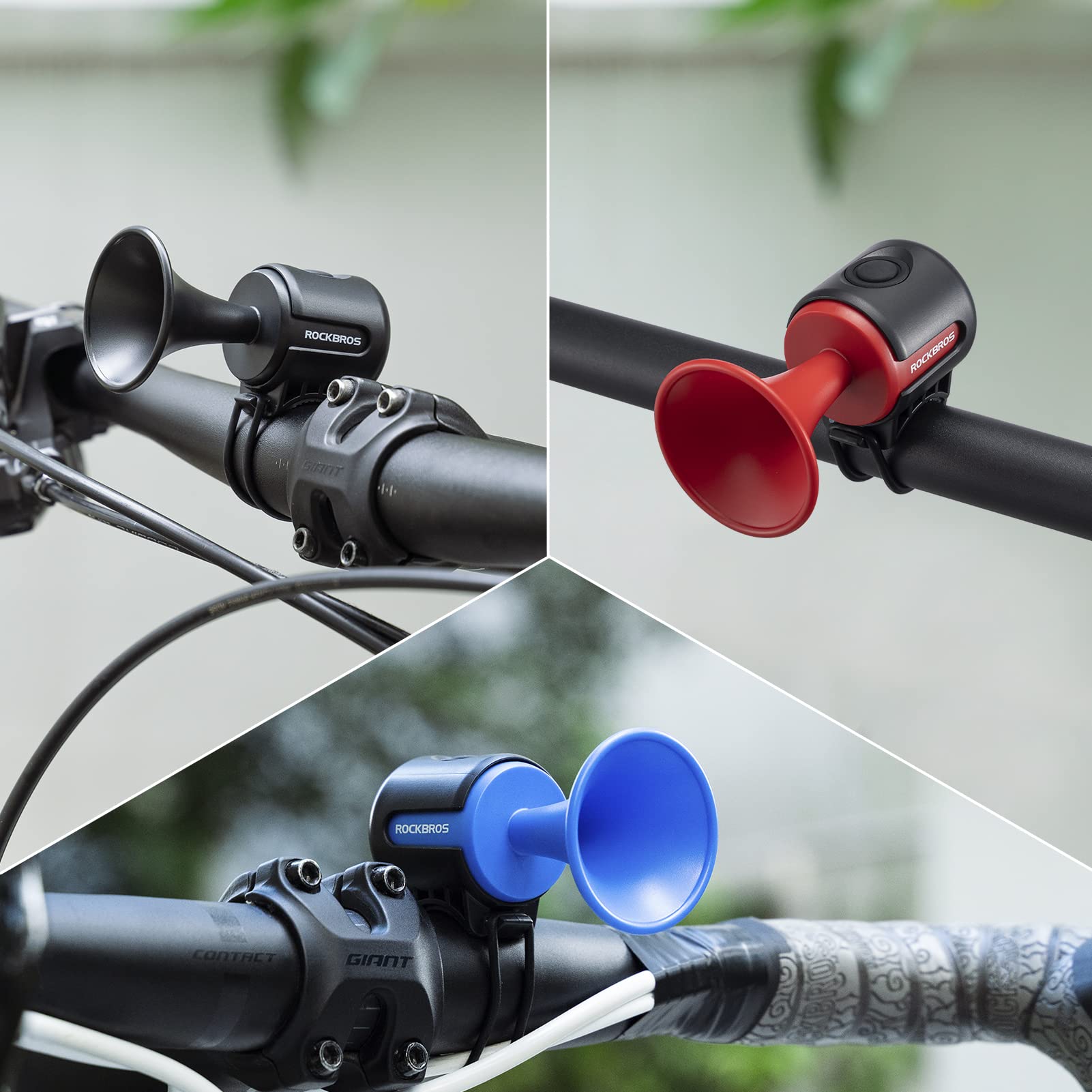 ROCKBROS Bike Bell Electric Bike Horn Waterproof 120dB - Triathlete Store