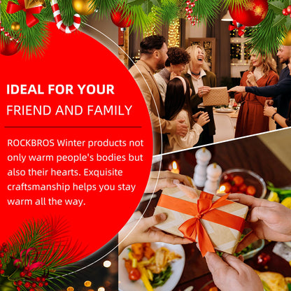 ROCKBROS Thermal Compression Arm Warmers for Men, Cycling Arm Sleeves for Winter Outdoor Activities