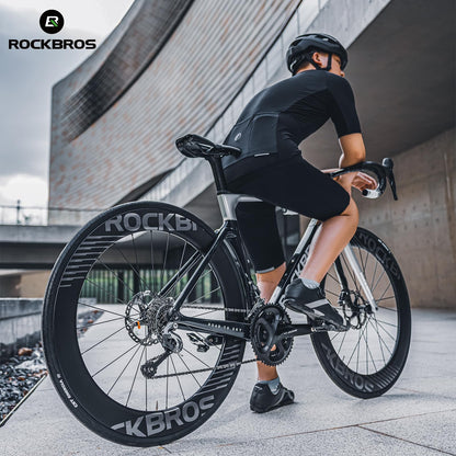 ROCKBROS 700c Carbon Fiber Disc Rim 38/50/65 mm  1.6-1.7 kg Clincher Wheelset
