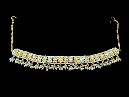 DJTK347 Kundan sheeshphool ( SHIPS IN 2 WEEKS )