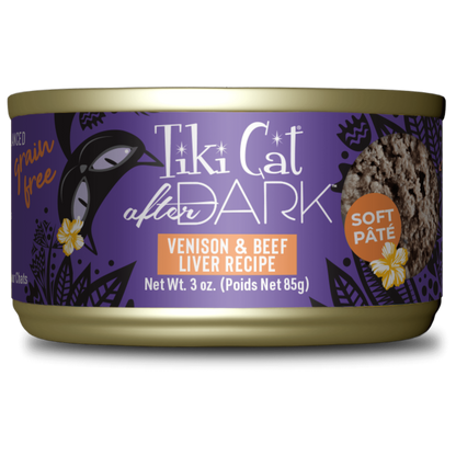Tikicat Adult After Dark Venison and Beef Liver Soft Pate (3oz)