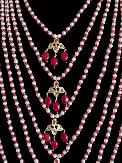 SAT65 Insia satlada in ruby beads ( READY TO SHIP )