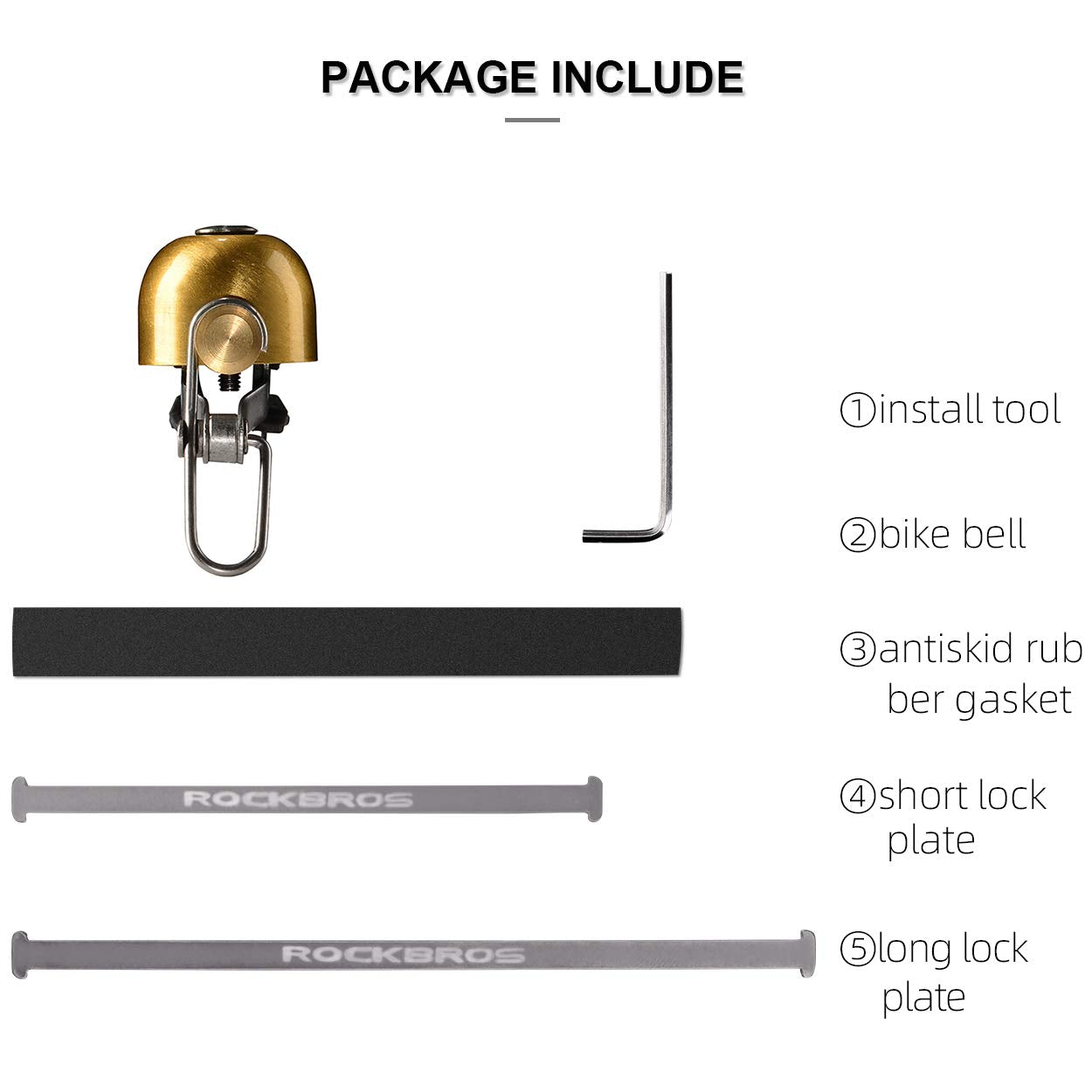 ROCKBROS Bike Classic Bicycle Bell  Loud Sound Bells - Triathlete Store