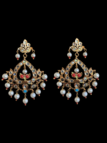 C2 Himah navratan  choker with earrings ( READY TO SHIP  )