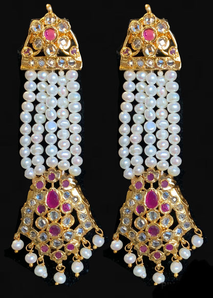 Dua hyderabadi Rani haar in fresh water pearls ( READY TO SHIP )