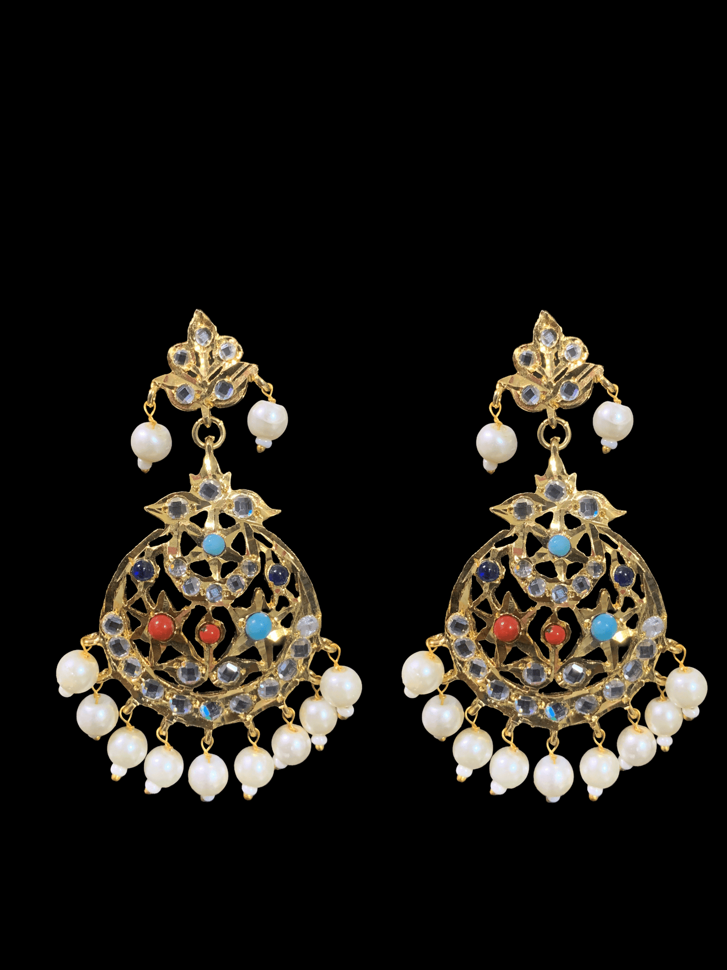 BR90 Neema bridal Hyderabadi set in Navratan (READY TO SHIP )