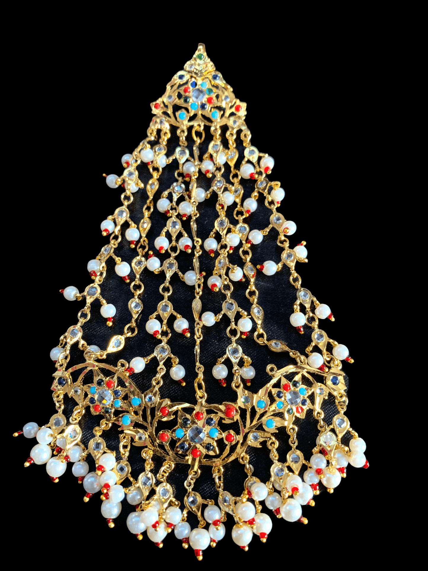 JTK30 Hira multicolor   jhoomar tika  ( SHIPS IN 4 WEEKS  )