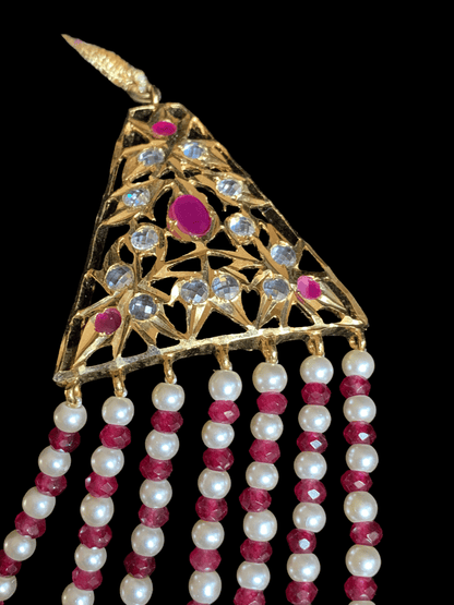 SAT65 Insia satlada in ruby beads ( READY TO SHIP )