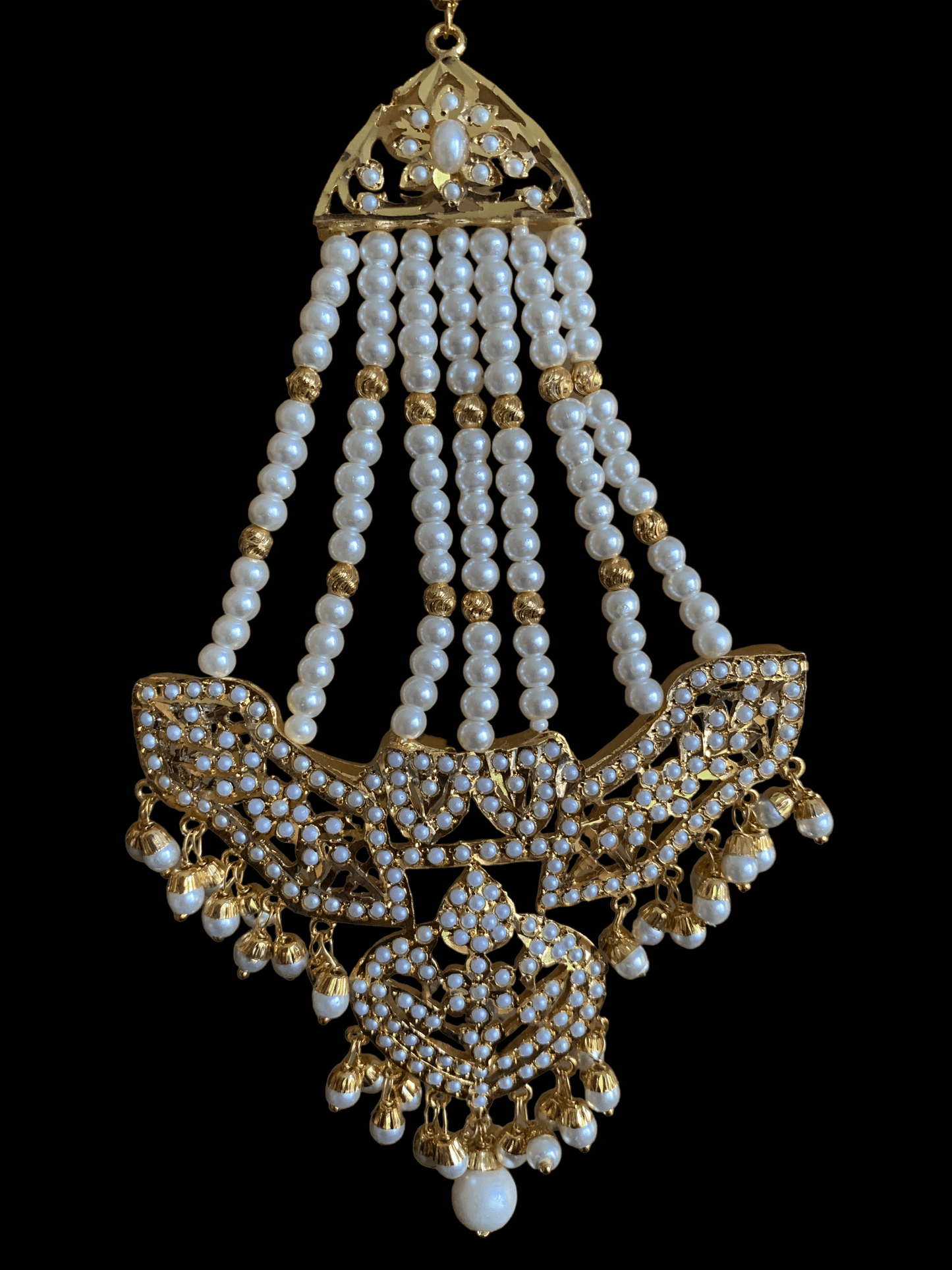 DJHR33 ASMITA jhoomar in pearls ( READY TO SHIP)