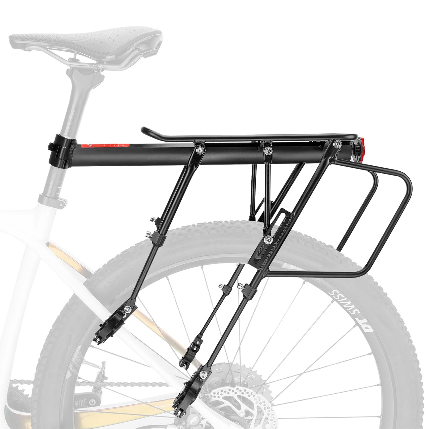 ROCKBROS Quick Release Rear Bike Cargo Rack, 55LB Capacity for 26”-29” MTB  E-Bikes