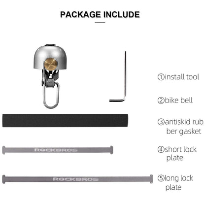 ROCKBROS Bike Classic Bicycle Bell  Loud Sound Bells - Triathlete Store