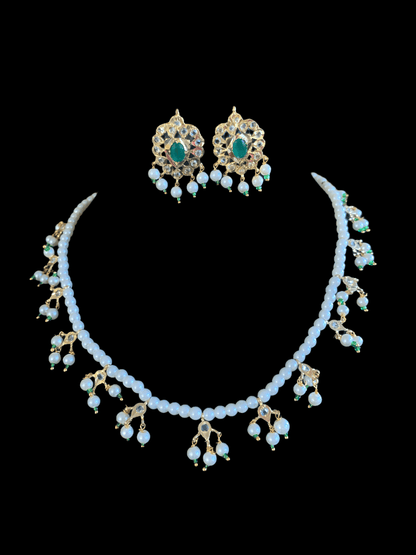 NS199 Nischala pearl necklace  (SHIPS IN 2 WEEKS )