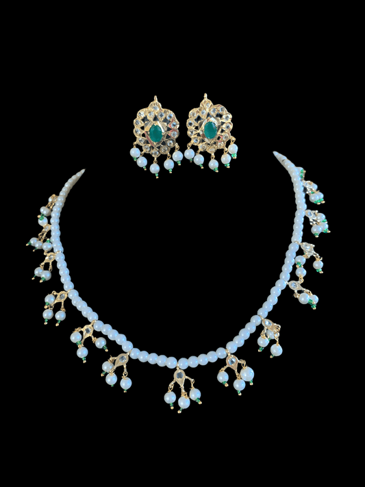 NS199 Nischala pearl necklace  (SHIPS IN 2 WEEKS )
