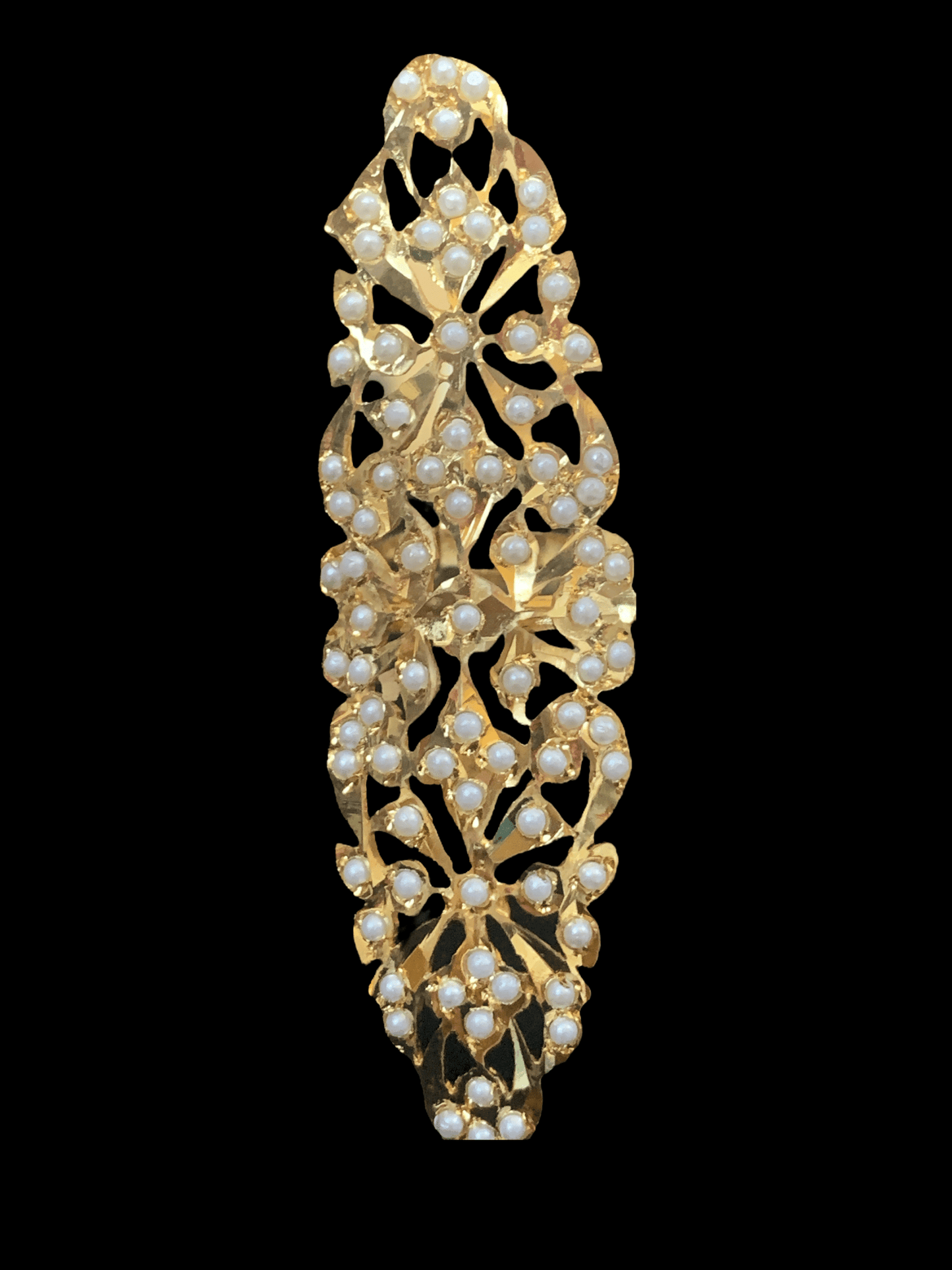 DJR53 Oversized Jadau pearl ring(pearls   ) ( READY TO SHIP )