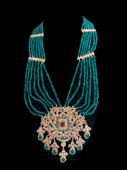 BR80 Tooba bridal set in ruby emerald ( READY TO SHIP )