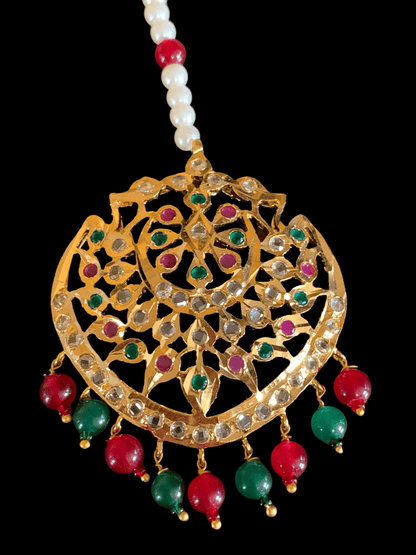 DJTK123 Shana tika / tikka In red green  ( READY TO SHIP )