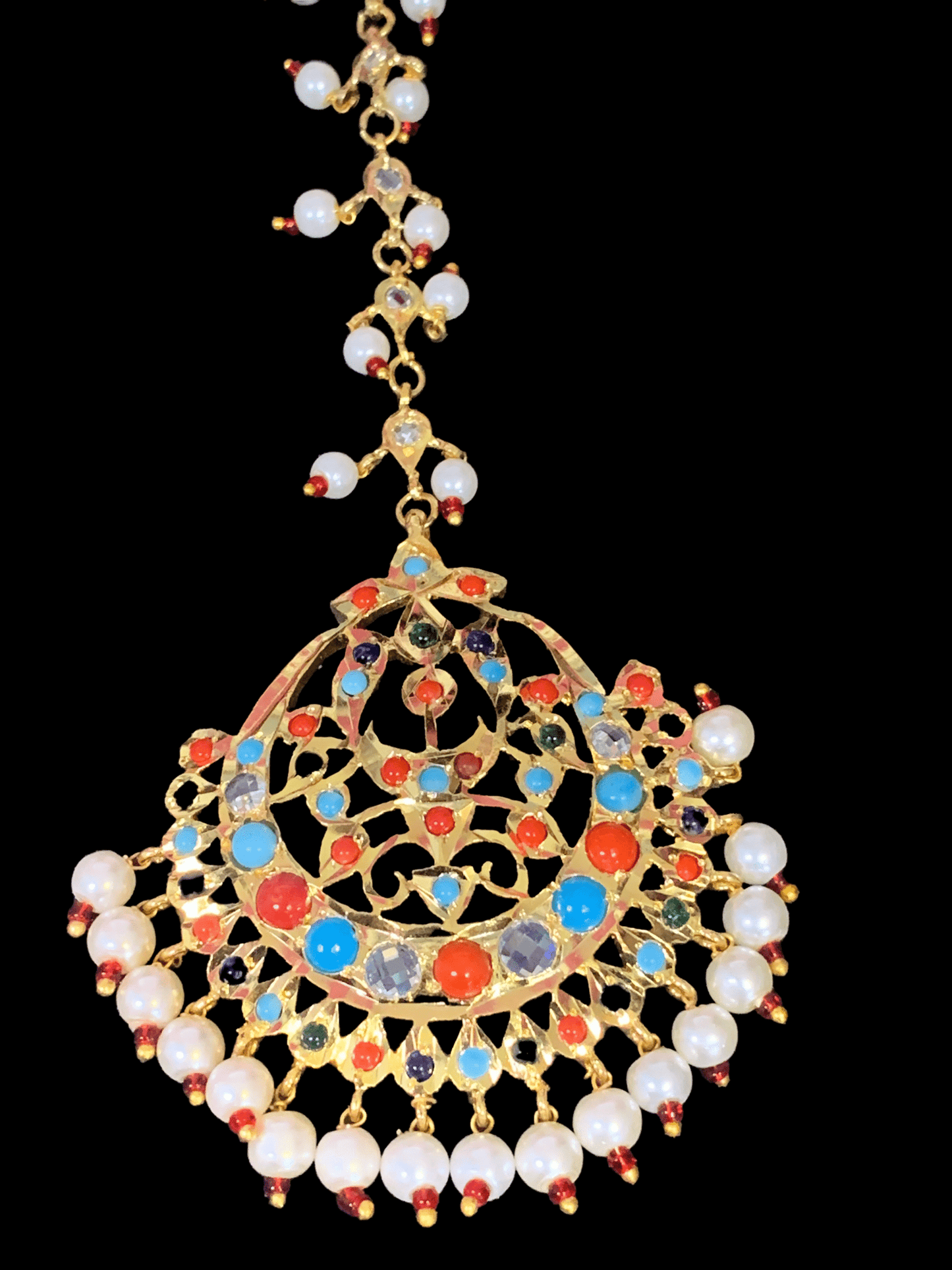 JTK30 Hira multicolor   jhoomar tika  ( SHIPS IN 4 WEEKS  )