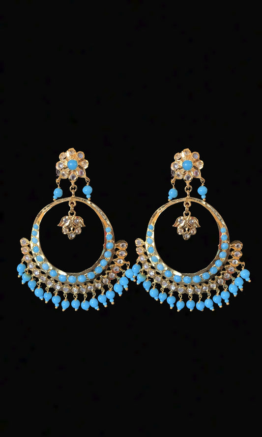 Abroo chandbali (turquoise or Feroza    )( READY TO SHIP )