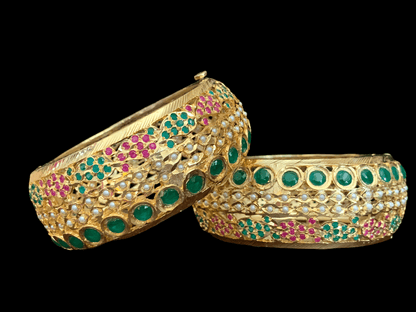 B175 Reem jadau bangle- pair   ( READY TO SHIP )2.6/2.8 openable