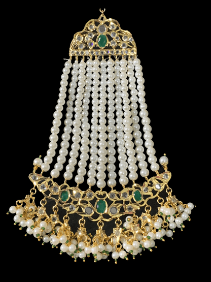 DJHR52 Nahera jhoomar in green    ( READY TO SHIP )