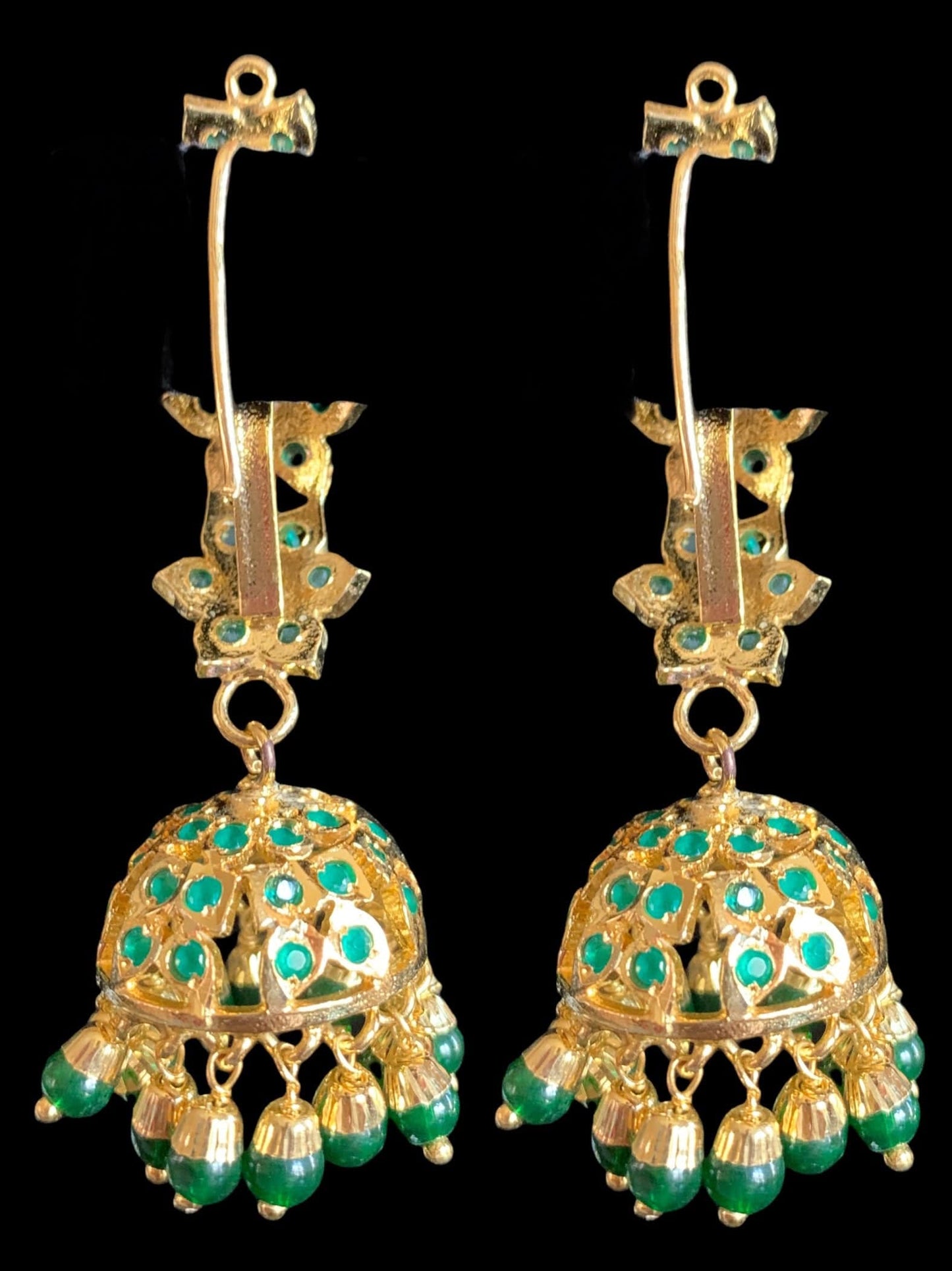 DER365 Ankita jhumka - green   ( READY TO SHIP )