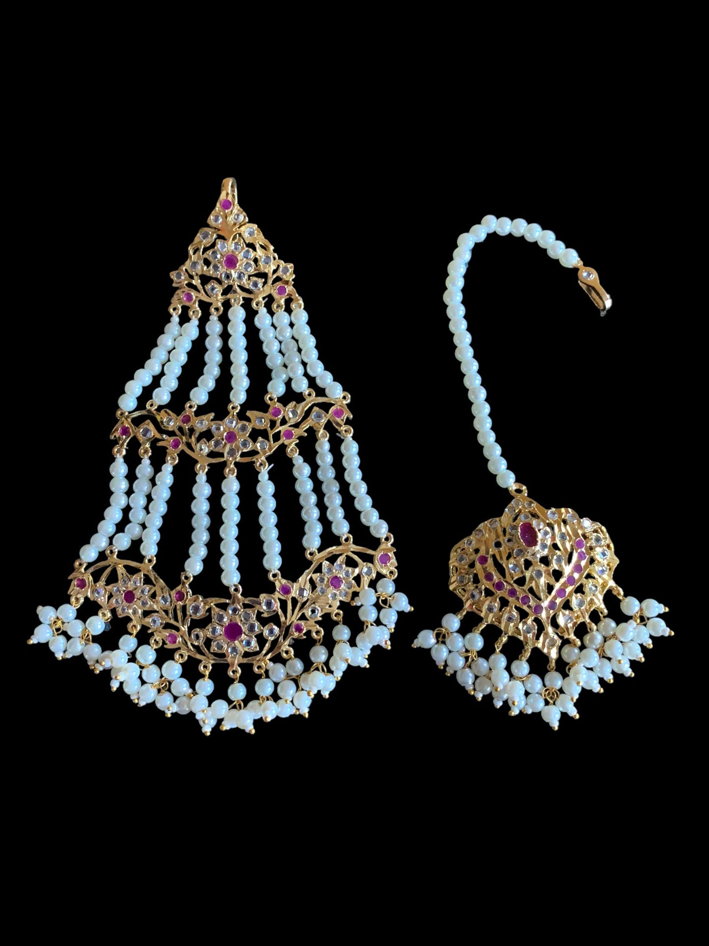 JTK33 Leah bridal jhoomar and Tika ( SHIPS IN 2 WEEKS )