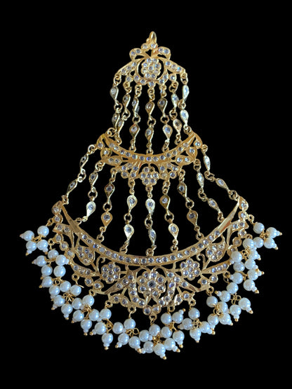 DJHR61 ANAITA Jhoomar in pearls    ( SHIPS IN 1 WEEK )