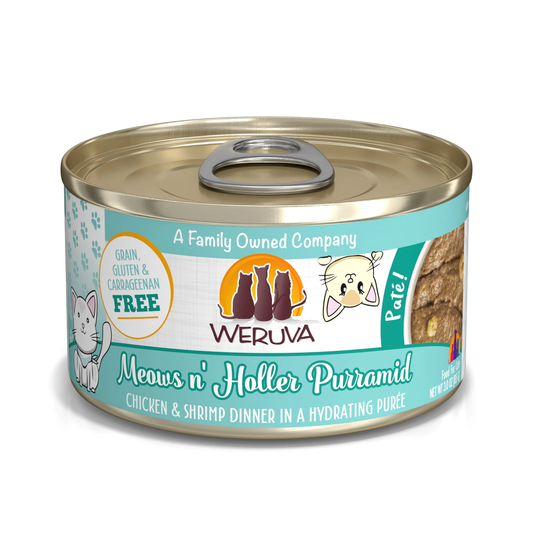 Weruva Adult Meows n' Holler Purramid Pate Cat Food (3oz)