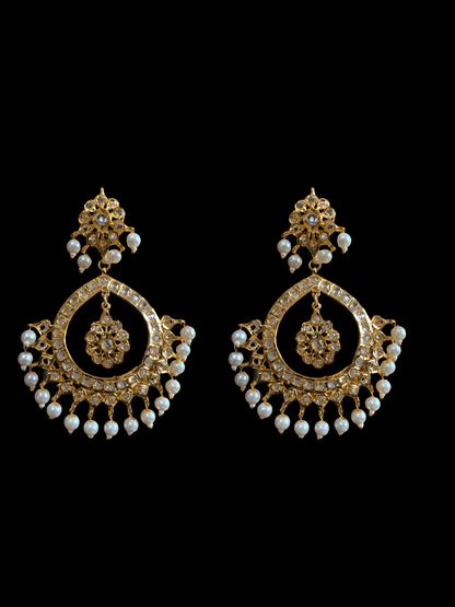 DER330  Alvira large chandbali (  SHIPS IN 3 WEEKS )