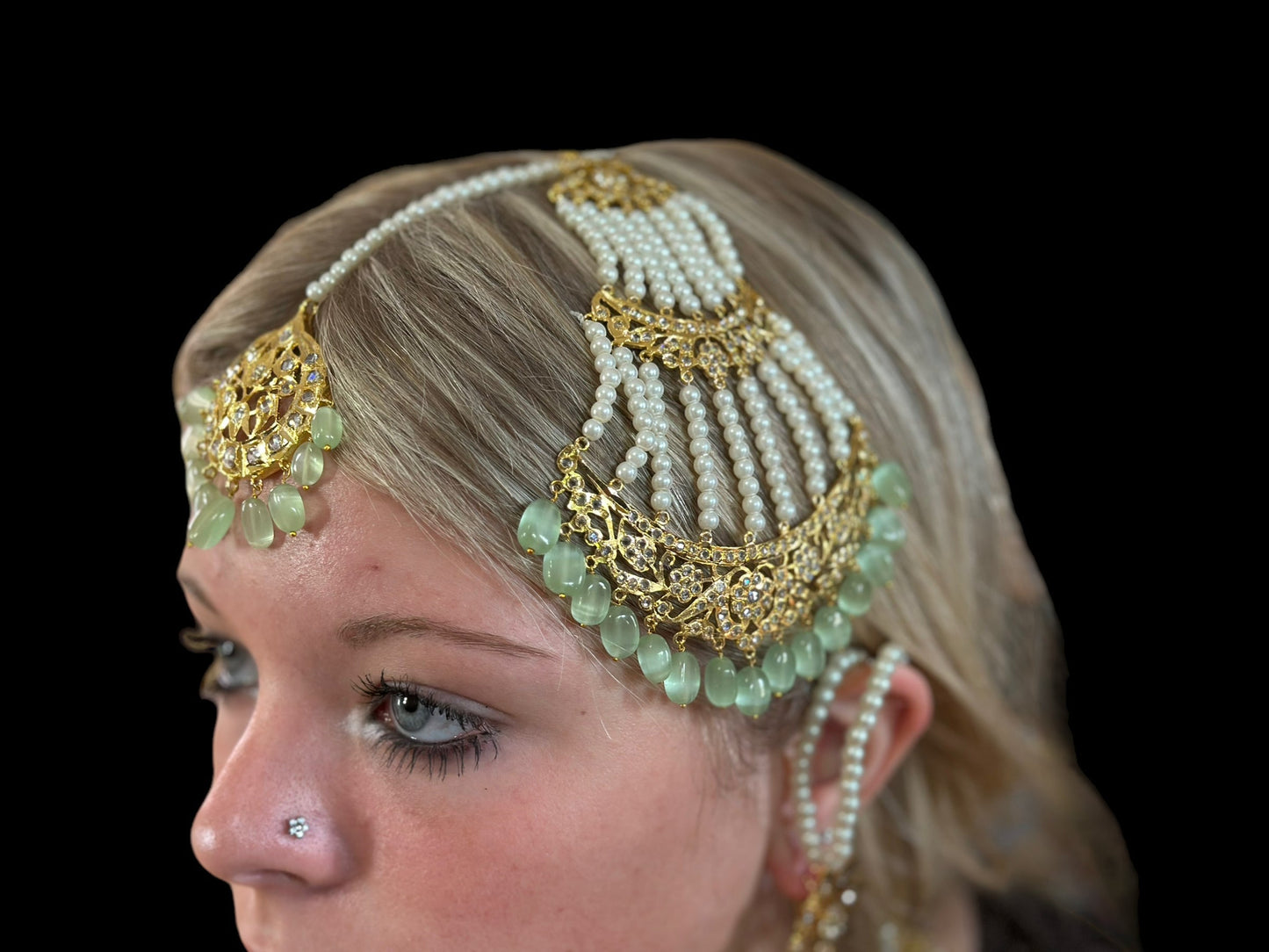 BR72A Insia bridal jadavi lacha set ( SHIPS IN 3 WEEKS )