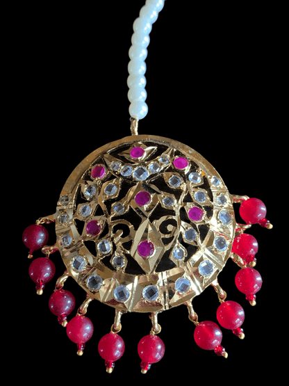 DJTK20   Avni  tika In ruby   ( READY TO SHIP )