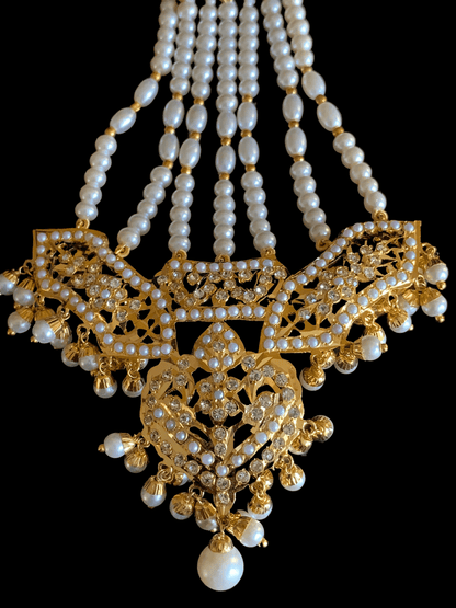 DJHR30 ASMITA jhoomar in pearls ( READY TO SHIP)