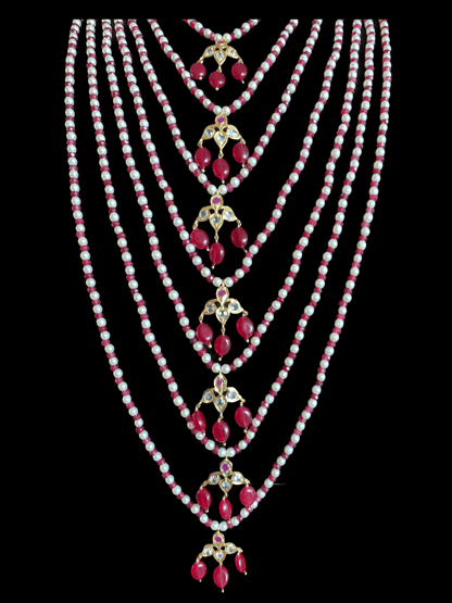 SAT65 Insia satlada in ruby beads ( READY TO SHIP )