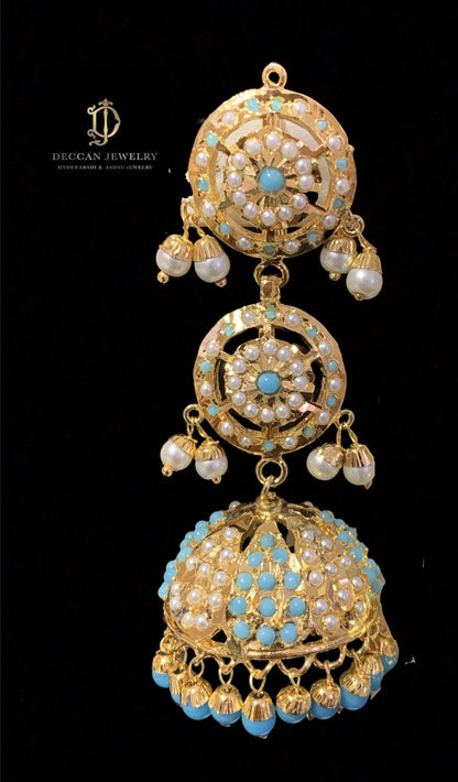 DER362 Hira jhumka ( READY TO SHIP )