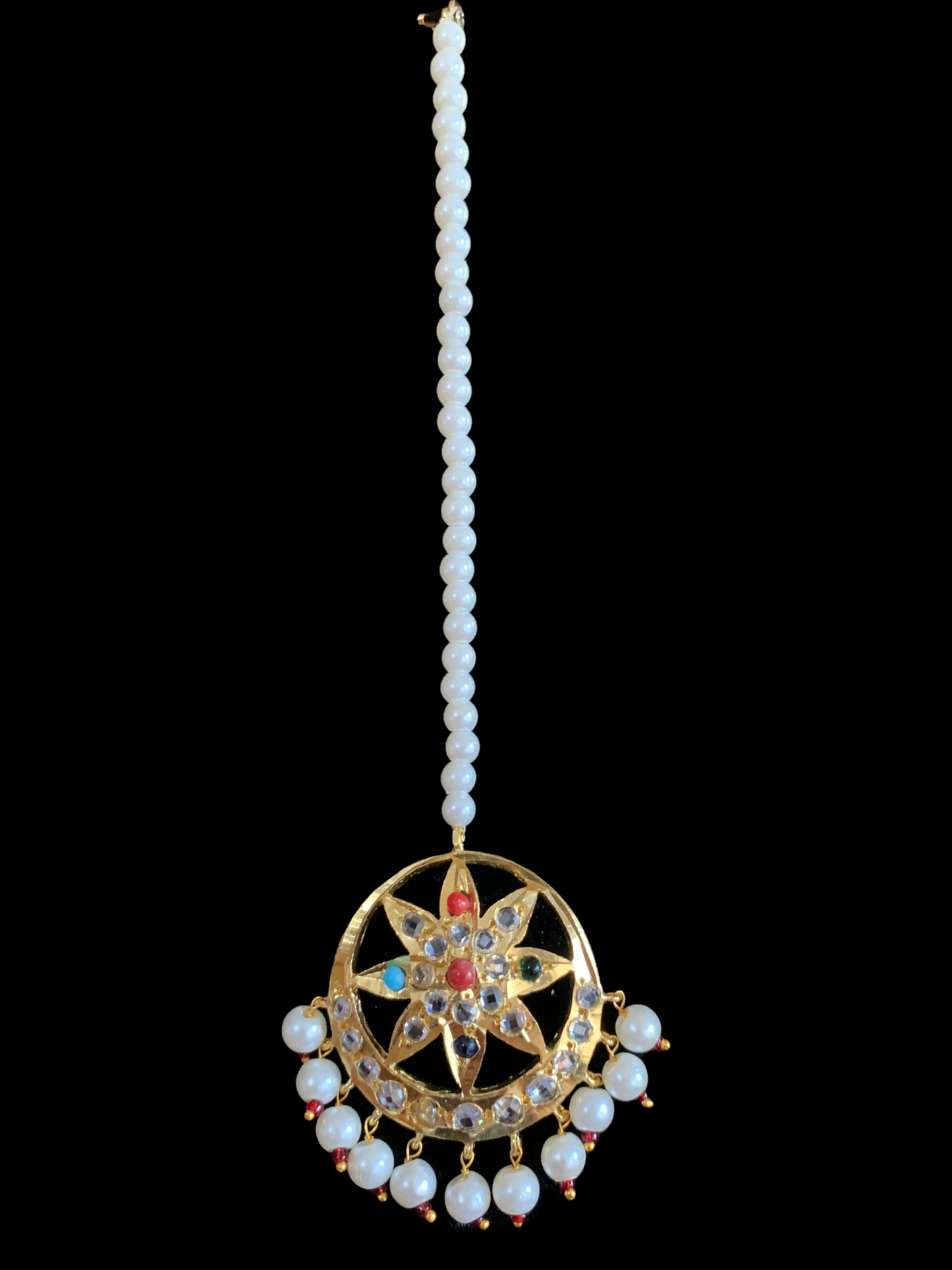 DJTK159 Akbari  tika in Navratan     (READY TO SHIP)