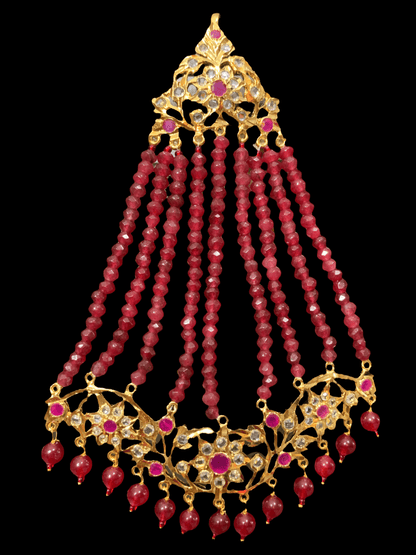 DJHR67 Abira jhoomar in rubies ( READY TO SHIP )