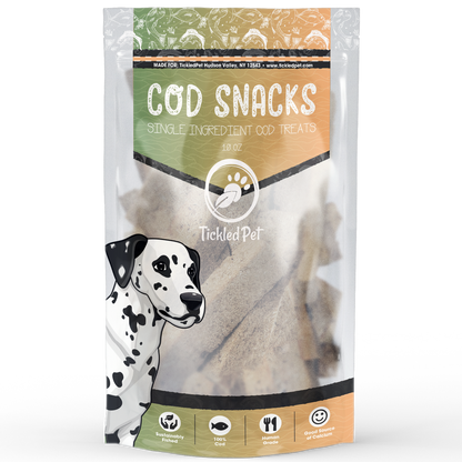 Tickled Pet Icelandic Codfish Dog Snacks (10oz)
