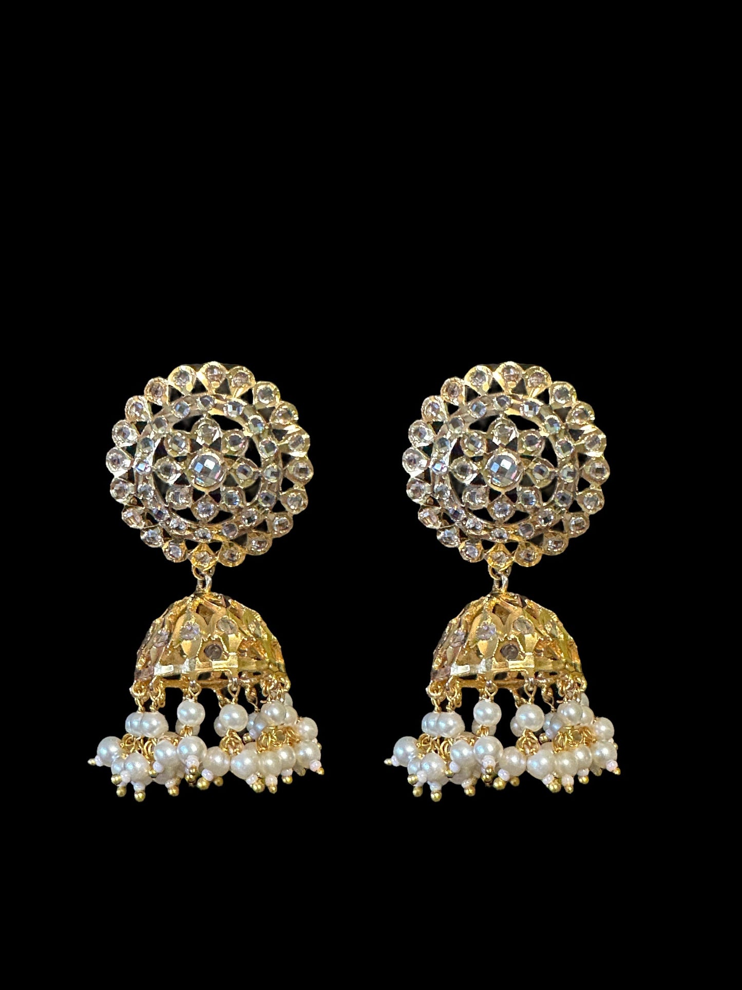 DNS10 Mala pearl necklace with jhumka ( READY TO SHIP  )