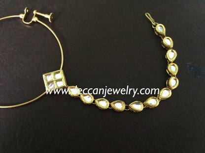 Kundan bridal nosering