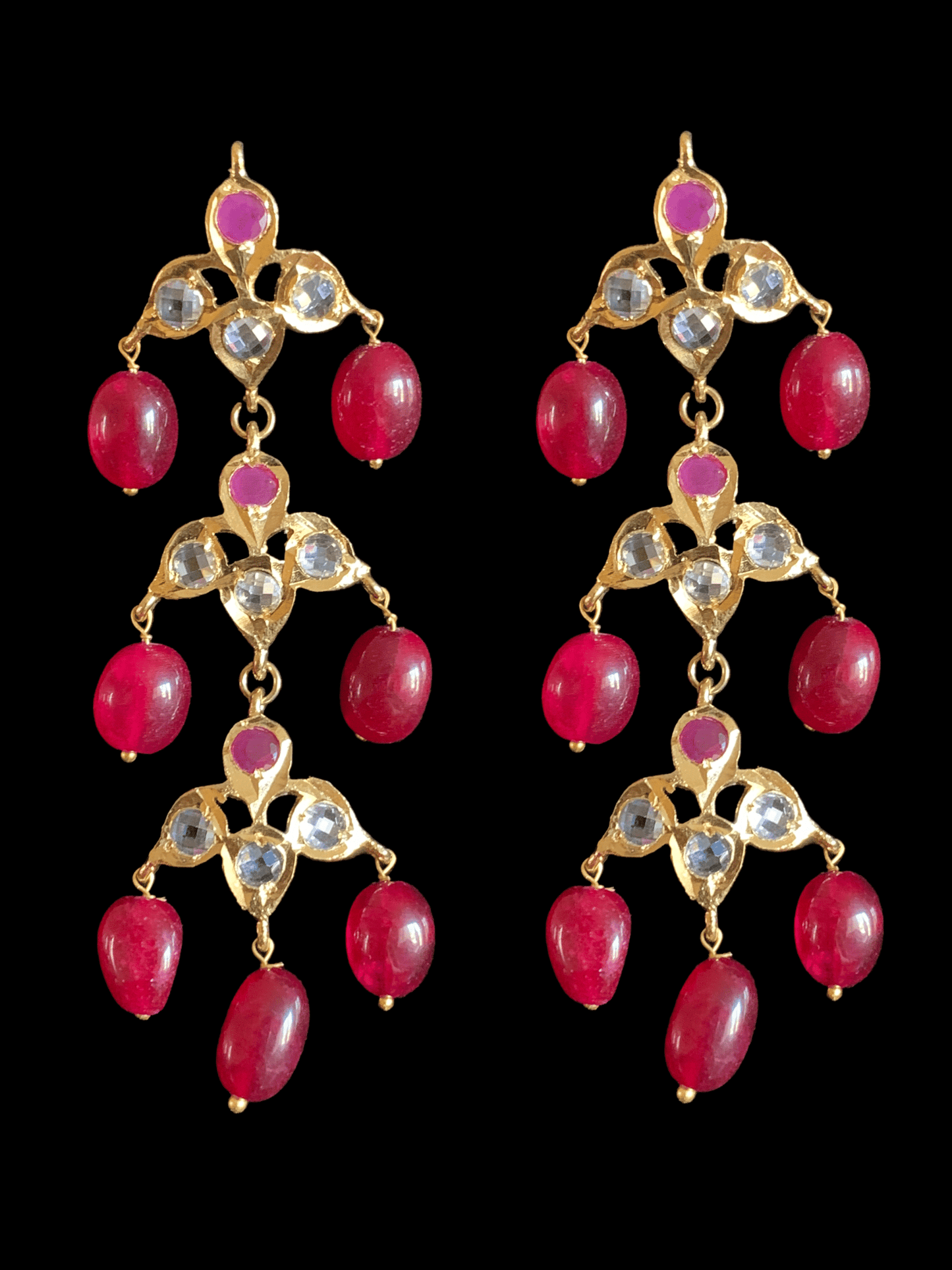 SAT66 Insia Hyderabadi satlada in fresh water pearls and rubies( SHIPS IN 3 WEEKS  )