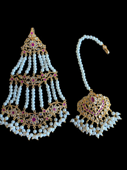 JTK33 Leah bridal jhoomar and Tika ( SHIPS IN 2 WEEKS )