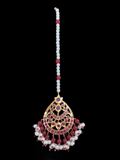 BR55 Insia hyderabadi jadavi lacha with double jhumka( SHIPS IN 2 WEEKS )